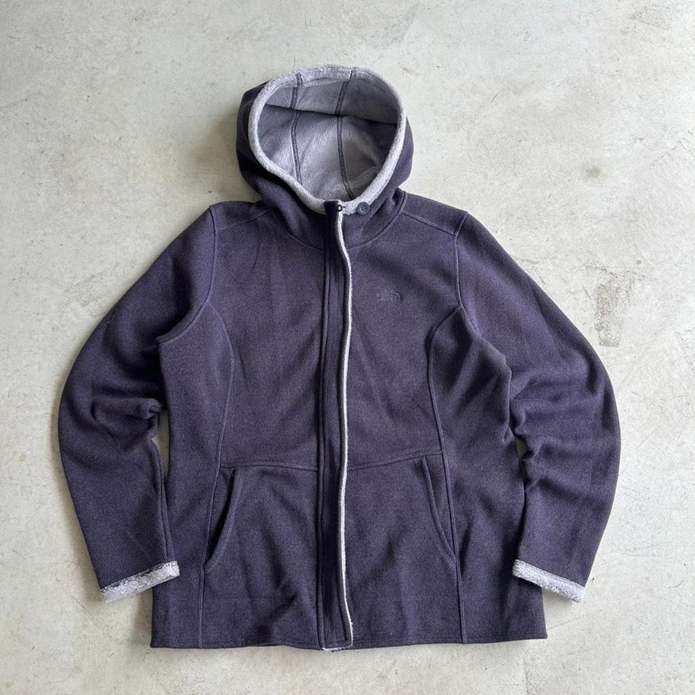 The North Face Purple Fleece Zip up Jacket Size XL